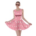 Peach Cats on Black Pattern for Your Design Skater Dress  View1