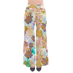 Yellowfloral Chic Palazzo Pants by CoolDesigns