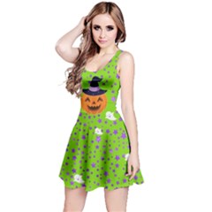 Green Pumpkin Reversible Sleeveless Dress