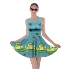 Frizzle Bee Frogs Skater Dress