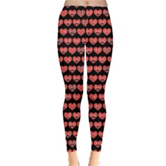 Heart Face 2 Leggings  by CoolDesigns