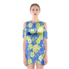 Blue Hawaii 2 Cutout Shoulder One Piece by CoolDesigns