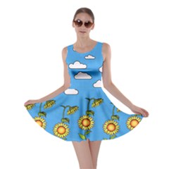 Frizzle Flower Plant Skater Dress by CoolDesigns