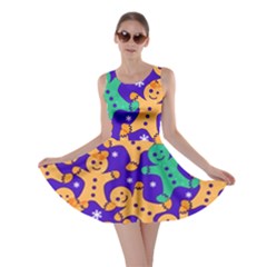 Purple Ginger Man Skater Dress by CoolDesigns