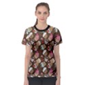 Colorful Pattern Of Tasty Cupcakes Women s Sport Mesh Tee View1