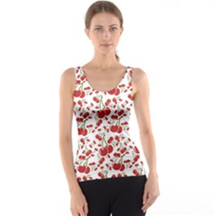 Red Cherry Pattern Tank Top by CoolDesigns