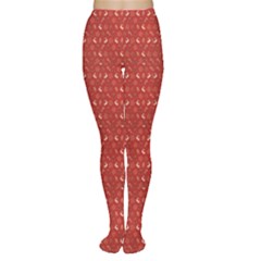 Red Red Christmas Pattern Tights