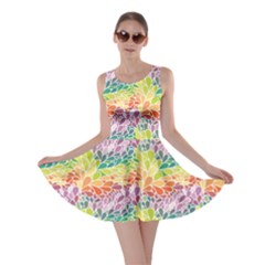 Colorful Abstract Pattern Skater Dress