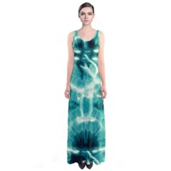 Turquoise Tie Dye 2 Sleeveless Maxi Dress by CoolDesigns