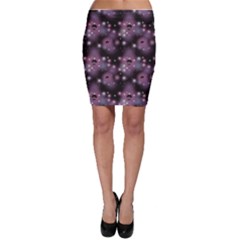 Purple Abstract Pattern Space With Stars Bodycon Skirt by CoolDesigns