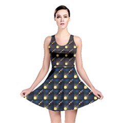 Dark Planets Of Solar System In Orbit Aorund The Sun Reversible Skater Dress by CoolDesigns