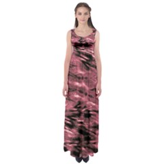 Red Tie Dye 2 Empire Waist Maxi Dress by CoolDesigns