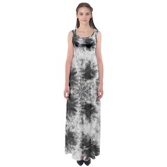 White Tie Dye Empire Waist Maxi Dress by CoolDesigns