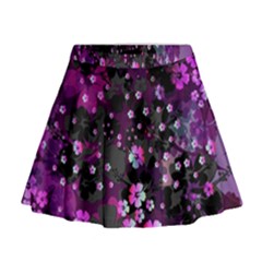 Magenta Hawaii Mini Flare Skirt by CoolDesigns