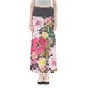 Gray Floral Maxi Skirt View1