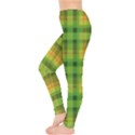 Green Green and Yellow Cell Women s Leggings View3
