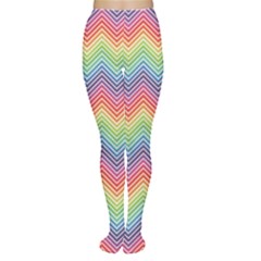 Colorful Rainbow Chevron Pattern Women s Tights by CoolDesigns