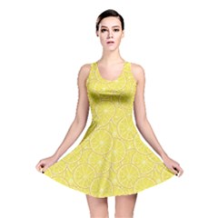 Green Lemon Slice Reversible Skater Dress by CoolDesigns