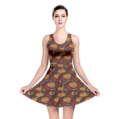 Brown African Ethnic Colorful Pattern Reversible Skater Dress by CoolDesigns