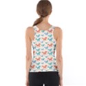 Colorful New Year with Blue and Orange Running Horses Tank Top View2