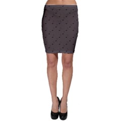 Black Music Elements Notes Web Flat Design Gray Pattern Bodycon Skirt by CoolDesigns