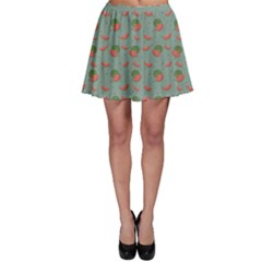Colorful Watermelon Pattern With Seeds Skater Skirt by CoolDesigns