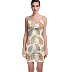 Colorful Indian Elephant Pattern Bodycon Dress by CoolDesigns