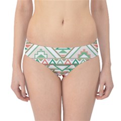 Gray Abstract Geometric Aztec Colorful Pattern Hipster Bikini Bottom by CoolDesigns
