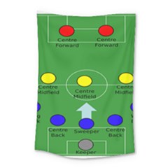 Field Football Positions Small Tapestry by Alisyart