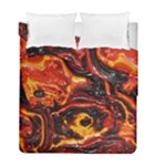 Lava Active Volcano Nature Duvet Cover Double Side (Full/ Double Size)