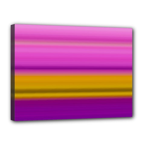 Stripes Colorful Background Colorful Pink Red Purple Green Yellow Striped Wallpaper Canvas 16  X 12  by Simbadda