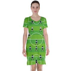 Soccer Field Football Sport Short Sleeve Nightdress by Alisyart