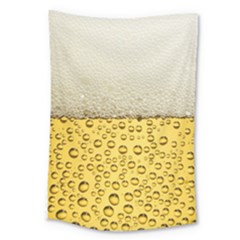 Water Bubbel Foam Yellow White Drink Large Tapestry