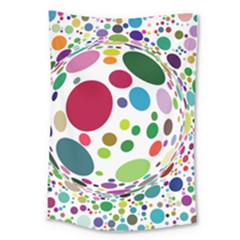 Color Ball Large Tapestry