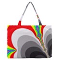 Background Image With Color Shapes Medium Zipper Tote Bag View1
