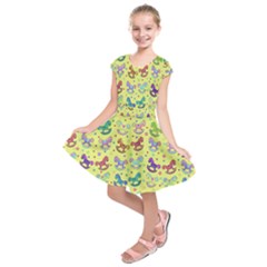 Toys Pattern Kids  Short Sleeve Dress by Valentinaart