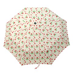 Flower Floral Sunflower Rose Star Red Green Folding Umbrellas by Mariart