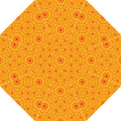 Solar Mandala  Orange Rangoli  Folding Umbrella by bunart