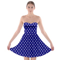 Rainbow Polka Dot Borders Colorful Resolution Wallpaper Blue Star Strapless Bra Top Dress by Mariart