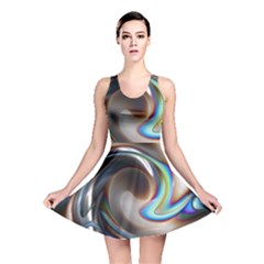 Twirl Liquid Crystal Reversible Skater Dress by Simbadda