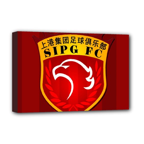 Shanghai Sipg F C  Deluxe Canvas 18  X 12   by Valentinaart
