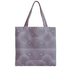 Grid Squares And Rectangles Mirror Images Colors Zipper Grocery Tote Bag by Simbadda