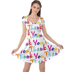Wallpaper With The Words Thank You In Colorful Letters Cap Sleeve Dresses by Simbadda
