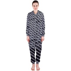 Abstract Architecture Pattern Hooded Jumpsuit (ladies)  by Simbadda