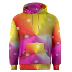 Polka Dots Pattern Colorful Colors Men s Pullover Hoodie by Simbadda