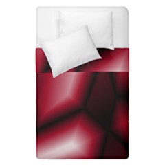 Red Abstract Background Duvet Cover Double Side (single Size) by Simbadda
