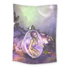 Wonderful Fairy In The Wonderland , Colorful Landscape Medium Tapestry by FantasyWorld7