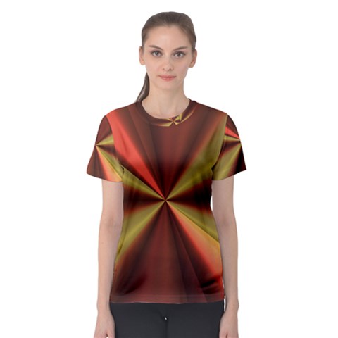Copper Beams Abstract Background Pattern Women s Sport Mesh Tee by Simbadda