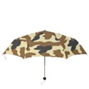 Initial Camouflage Camo Netting Brown Black Folding Umbrellas View3