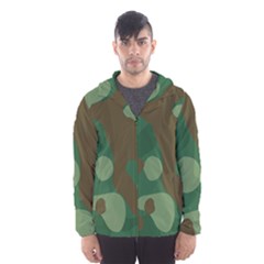 Initial Camouflage Como Green Brown Hooded Wind Breaker (men)